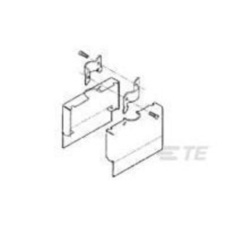 TE CONNECTIVITY SHIELD & CABLE CLAMP ASSY. 201576-2